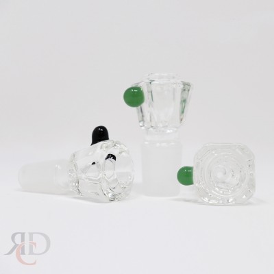 MALE GLASS BOWL BMD59-14MM 5CT/Pack